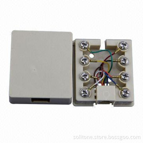 RJ11, RJ45 Telephone Connector for 4P4C, 6P4C, 8P8C